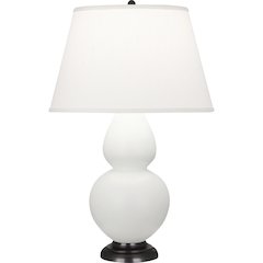 Matte Lily Double Gourd Table Lamp in Matte Lily Glazed Ceramic Color