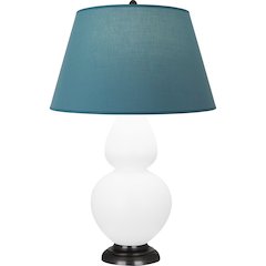 Matte Lily Double Gourd Table Lamp in Matte Lily Glazed Ceramic Color