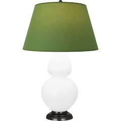 Matte Lily Double Gourd Table Lamp in Matte Lily Glazed Ceramic Color