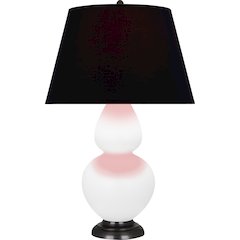 Matte Lily Double Gourd Table Lamp in Matte Lily Glazed Ceramic Color