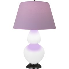 Matte Lily Double Gourd Table Lamp in Matte Lily Glazed Ceramic Color