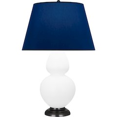 Matte Lily Double Gourd Table Lamp in Matte Lily Glazed Ceramic Color