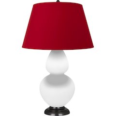 Matte Lily Double Gourd Table Lamp in Matte Lily Glazed Ceramic Color