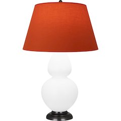 Matte Lily Double Gourd Table Lamp in Matte Lily Glazed Ceramic Color