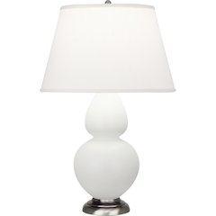 Matte Lily Double Gourd Table Lamp in Matte Lily Glazed Ceramic Color