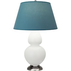 Matte Lily Double Gourd Table Lamp in Matte Lily Glazed Ceramic Color