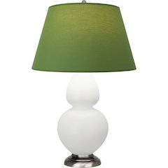 Matte Lily Double Gourd Table Lamp in Matte Lily Glazed Ceramic Color