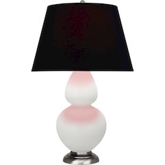 Matte Lily Double Gourd Table Lamp in Matte Lily Glazed Ceramic Color