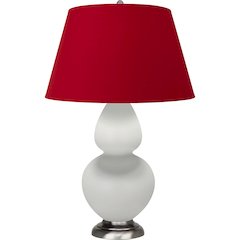Matte Lily Double Gourd Table Lamp in Matte Lily Glazed Ceramic Color