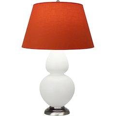 Matte Lily Double Gourd Table Lamp in Matte Lily Glazed Ceramic Color