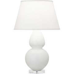 Matte Lily Double Gourd Table Lamp in Matte Lily Glazed Ceramic Color