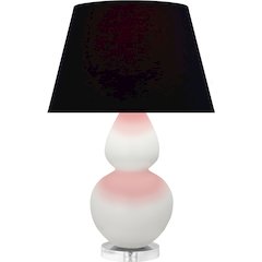 Matte Lily Double Gourd Table Lamp in Matte Lily Glazed Ceramic Color
