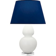 Matte Lily Double Gourd Table Lamp in Matte Lily Glazed Ceramic Color