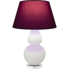 Matte Lily Double Gourd Table Lamp in Matte Lily Glazed Ceramic Color
