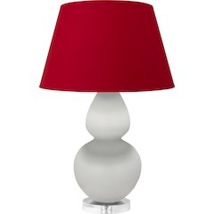 Matte Lily Double Gourd Table Lamp in Matte Lily Glazed Ceramic Color