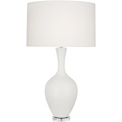 Matte Lily Audrey Table Lamp in Matte Lily Glazed Ceramic Color