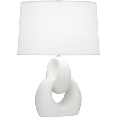 Matte Lily Fusion Table Lamp in Matte Lily Glazed Ceramic Color