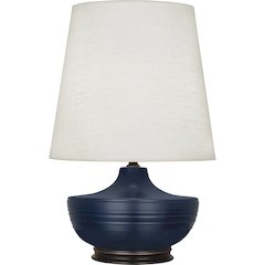 Matte Midnight Blue Michael Berman Nolan Table Lamp