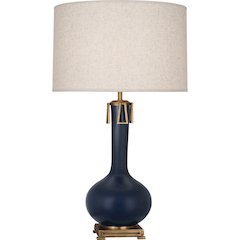Matte Midnight Blue Athena Table Lamp