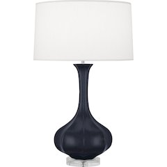 Matte Midnight Blue Pike Table Lamp