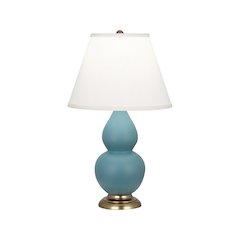 Matte Steel Blue Small Double Gourd Accent Lamp