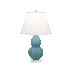 Matte Steel Blue Small Double Gourd Accent Lamp