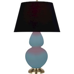 Matte Steel Blue Double Gourd Table Lamp