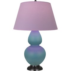 Matte Steel Blue Double Gourd Table Lamp