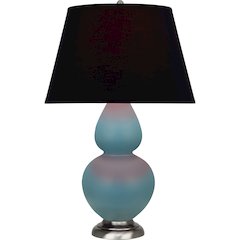 Matte Steel Blue Double Gourd Table Lamp