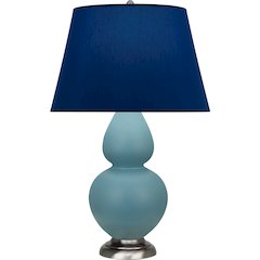 Matte Steel Blue Double Gourd Table Lamp