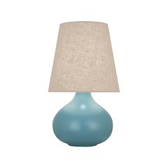 Matte Steel Blue June Accent Lamp in Matte Steel Blue Glazed Ceramic Color