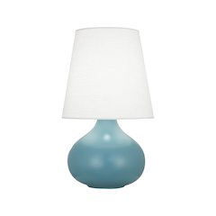 Matte Steel Blue June Accent Lamp in Matte Steel Blue Glazed Ceramic Color