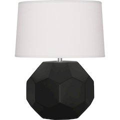 Matte Obsidian Franklin Accent Lamp in Matte Obsidian Glazed Ceramic Color