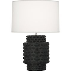 Matte Obsidian Dolly Accent Lamp in Matte Obsidian Glazed Textured Ceramic Color