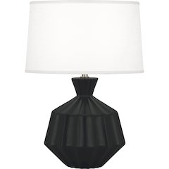 Matte Obsidian Orion Accent Lamp in Matte Obsidian Glazed Ceramic Color