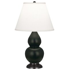 Matte Obsidian Small Double Gourd Accent Lamp
