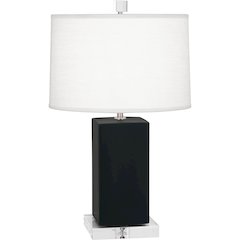Matte Obsidian Harvey Accent Lamp in Matte Obsidian Glazed Ceramic Color