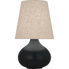 Matte Obsidian June Accent Lamp in Matte Obsidian Glazed Ceramic Color