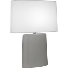 Matte Smokey Taupe Victor Table Lamp in Matte Smoky Taupe Glazed Ceramic Color