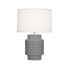 Matte Smokey Taupe Dolly Accent Lamp