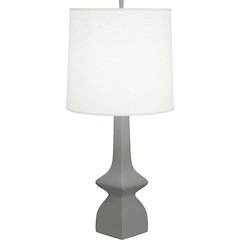 Matte Smokey Taupe Jasmine Table Lamp in Matte Smoky Taupe Glazed Ceramic Color