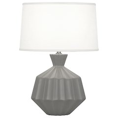 Matte Smokey Taupe Orion Accent Lamp in Matte Smoky Taupe Glazed Ceramic Color