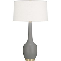 Matte Smokey Taupe Delilah Table Lamp in Matte Smokey Taupe Glazed Ceramic Color