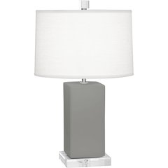 Matte Smokey Taupe Harvey Accent Lamp in Matte Smokey Taupe Glazed Ceramic Color