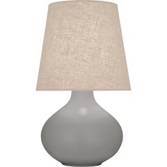 Matte Smokey Taupe June Table Lamp in Matte Smoky Taupe Glazed Ceramic Color