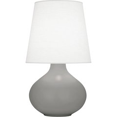 Matte Smokey Taupe June Table Lamp in Matte Smoky Taupe Glazed Ceramic Color