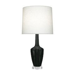Obsidian Emma Accent Lamp in Obsidian Glazed Ceramic Color
