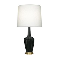 Obsidian Emma Accent Lamp in Obsidian Glazed Ceramic Color