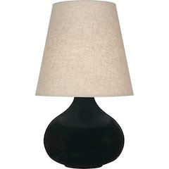 Obsidian June Accent Lamp in Obsidian Glazed Ceramic Color