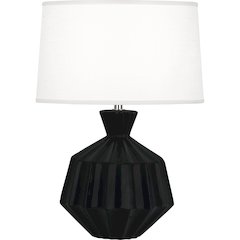 Obsidian Orion Accent Lamp in Obsidian Glazed Ceramic Color